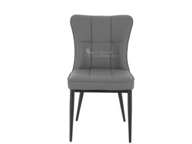 SILLA COMEDOR ELSA BASE NEGRA  GRIS / NEGRA