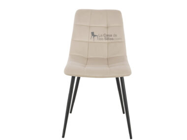 SILLA COMEDOR MIA VELVET  CREMA