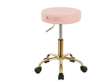 TABURETE ALEX GOLD ROSA
