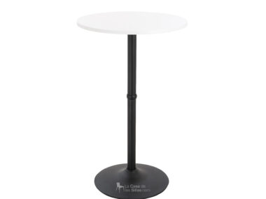 MESA DE BARRA FIJA BASE NEGRA ALTURA 100CM