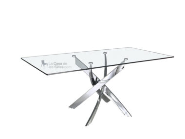 MESA VENECIA TOPE DE VIDRIO 1.50 X0.80 CM