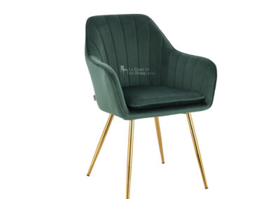 SILLON DE CAFÉ VELVET GOLD VERDE