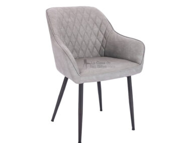 SILLA COMEDOR VELVET ROCK GRIS