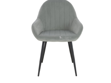 SILLA CAFE AMAL VELVET COLOR GRIS