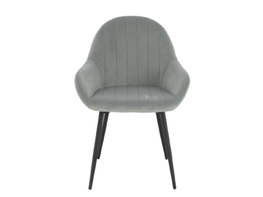 SILLA CAFE AMAL VELVET COLOR GRIS