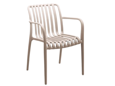 SILLA CAFE HAWA CON BRAZOS COLOR BEIGE