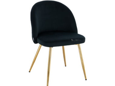 SILLA COMEDOR LETICIA GOLD NEGRA