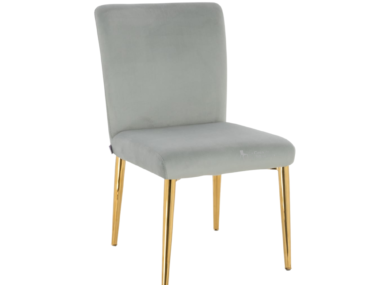SILLA CAFE LINA GOLD COLOR GRIS