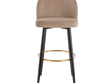 TABURETE CENTURY VELVET MARRON