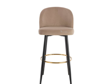 TABURETE CENTURY VELVET MARRON