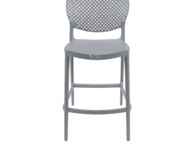 TABURETE ESTELA GRIS DE 65CM