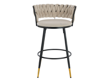 TABURETE TRENZADO DE 64CM BEIGE
