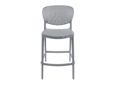 TABURETE ESTELA GRIS DE 65CM